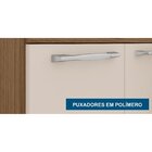 Balcão 3 Portas Com Tampo Mel Poliman Móveis Carvalho/off Whi