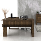 Balcão 3 Portas Nogal Office 84x136x36cm Tecno Mobili