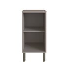 Balcão 40 Com Tampo 1 Porta Cozinha Diamante New Fumê/branco