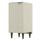 Balcão 40cm 1 Porta 100% Mdf Sem Tampo Essência Areia Hp - He