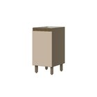 Balcão 40cm 1 Porta Com Tampo 100% Mdf Aurora Espresso Móveis