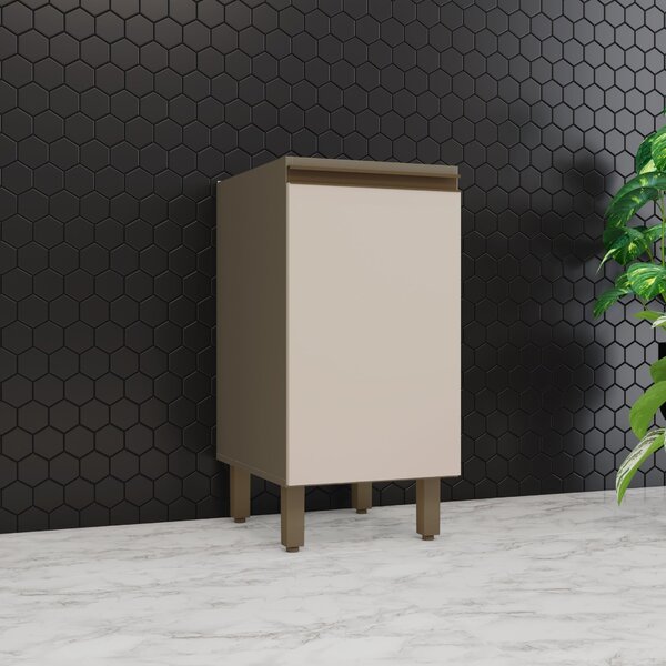 Balcão 40cm 1 Porta Com Tampo 100% Mdf Aurora Espresso Móveis