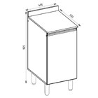 Balcão 40cm Com Tampo 15mm 1 Porta 100% Mdf Kali Premium 3081