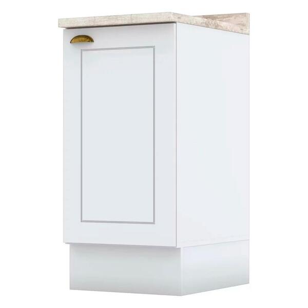 Balcão 40cm Com Tampo 1 Porta 100%mdf Liana H02 Branco Hp - M