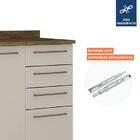 Balcão 4 Gavetas 2 Portas 120cm Tarantela Valdemóveis Ipê/off