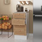 Balcão 4 Gavetas 40cm Com Tampo Arizona Cabecasa Madeiraorigi