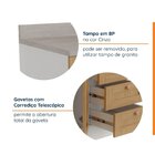 Balcão 4 Gavetas 40cm Com Tampo Arizona Cabecasa Madeiraorigi