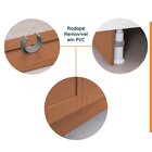 Balcão 4 Gavetas 40cm Com Tampo Arizona Cabecasa Madeiraorigi