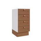 Balcão 4 Gavetas 40cm Sem Tampo Arizona Cabecasa Madeiraorigi