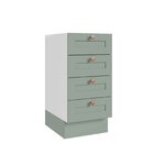 Balcão 4 Gavetas 40cm Sem Tampo Arizona Cabecasa Madeiraorigi