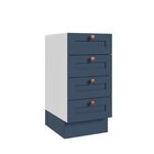 Balcão 4 Gavetas 40cm Sem Tampo Arizona Cabecasa Madeiraorigi