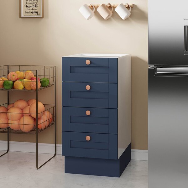 Balcão 4 Gavetas 40cm Sem Tampo Arizona Cabecasa Madeiraorigi