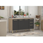 Balcão 4 Portas 2 Gavetas Sem Tampo Savoy Demobile