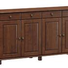 Balcão 4 Portas 4 Gavetas Em Madeira Linha Rubi - Café