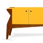 Balcão 4 Portas Brasa – Máxima - Cacau / Amarelo