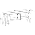 Balcão 4 Portas Brasa – Máxima - Cacau / Amarelo