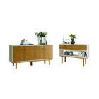 Balcão 4 Portas E Aparador Cooper Tauari Off White Perolizado