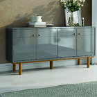 Balcão 4 Portas Lituânia Cinza Perolizado Tauari