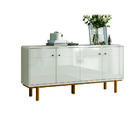 Balcão 4 Portas Lituânia Off White Perolizado E Tauari