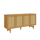 Balcão 4 Portas Rattan Magna Cabecasa Madeiraoriginals Mel