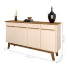 Balcão 4 Portas Valiente Off White Cinamomo