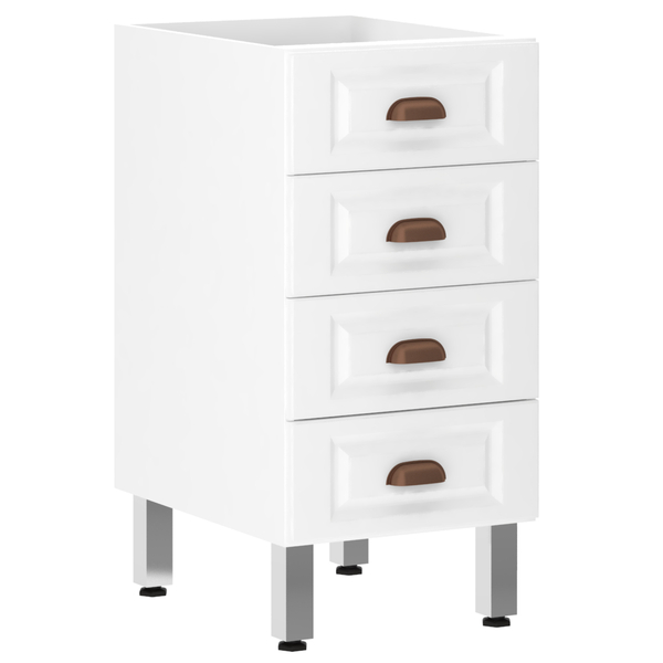 Balcão 40cm 4 gavetas Branco 82,5x40x53cm Cristal-Suprema Luciane