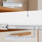 Balcão 5 Portas 2 Gavetas Lorena Nature/off White