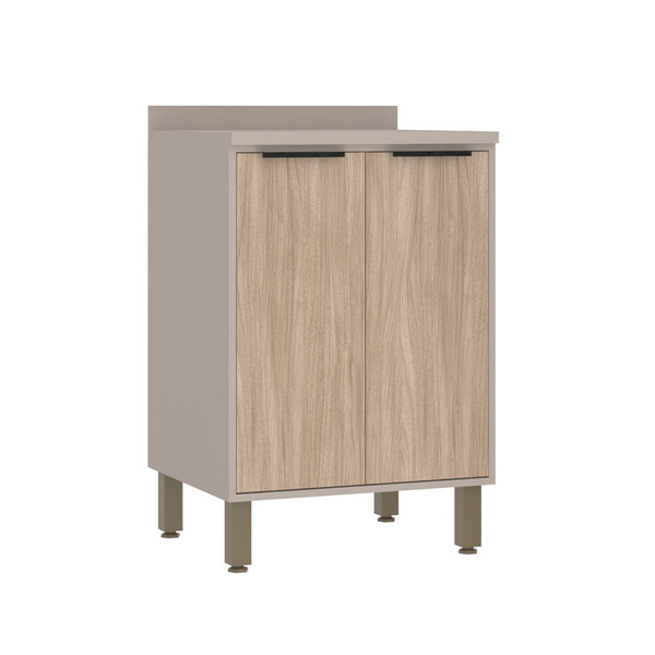 Balcão 60cm 2 Portas Com Tampo Stylo Luciane Móveis