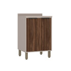 Balcão 60cm 2 Portas Com Tampo Stylo Luciane Móveis