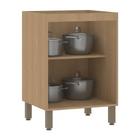 Balcão 2 Portas 60x87x53cm Madeira Freijó Slim Luciane