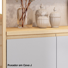 Balcão 2 Portas 60x90x53cm Madeira Carvalho Aura Luciane