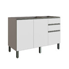 Balcão 70cm Com Tampo 2 Portas Diamante Cadorin Móveis