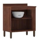 Balcão 70cm Com Tampo 2 Portas Viv Concept 952 Nogueira