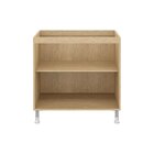 Balcão 80cm 2 Gavetões Com Vidro Sem Tampo Aspen