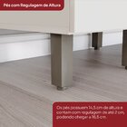 Balcão 80cm 2 Portas Com Tampo 100% Mdf Aurora Espresso Móvei