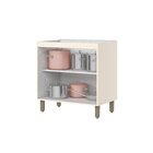 Balcão 80cm 2 Portas Com Tampo Para Cooktop 100% Mdf Aurora E