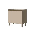 Balcão 80cm 2 Portas Com Tampo Para Cooktop 100% Mdf Aurora E