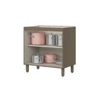 Balcão 80cm 2 Portas Com Tampo Para Cooktop 100% Mdf Aurora E