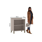 Balcão 80cm 2 Portas Com Tampo Stylo Luciane Móveis