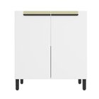 Balcão 80cm 2 Portas Cozinha Flórida Branco Ártico