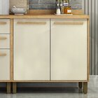 Balcão 80cm 2 Portas Salvador  Cinamomo/off White