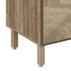 Balcão 80cm Kali Premium 2 Gavetas De Vidro Com Tampo Mdf 15m