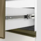 Balcão 80cm Kali Premium Com Gaveta De Vidro E Tampo Mdf 15mm