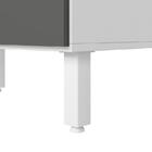 Balcão 80cm Kali Premium Com Gaveta De Vidro E Tampo Mdf 25mm