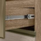 Balcão 80cm Kali Premium Com Gaveta De Vidro E Tampo Mdf 25mm