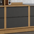 Balcão 80cm Mdf 1 Porta 1 Gaveta Tampo Uv Com Rodapé Em Pvc L