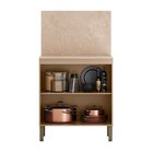 Balcão 80cm X 91,5cm 2 Portas Com Tampo Art Vanilla