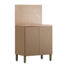 Balcão 80cm X 91,5cm 2 Portas Com Tampo Art Vanilla