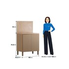 Balcão 80cm X 91,5cm 2 Portas Com Tampo Art Vanilla