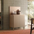 Balcão 80cm X 91,5cm 2 Portas Com Tampo Art Vanilla